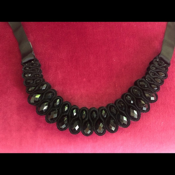 Artisan Black Beaded Necklace - Picture 4 of 5